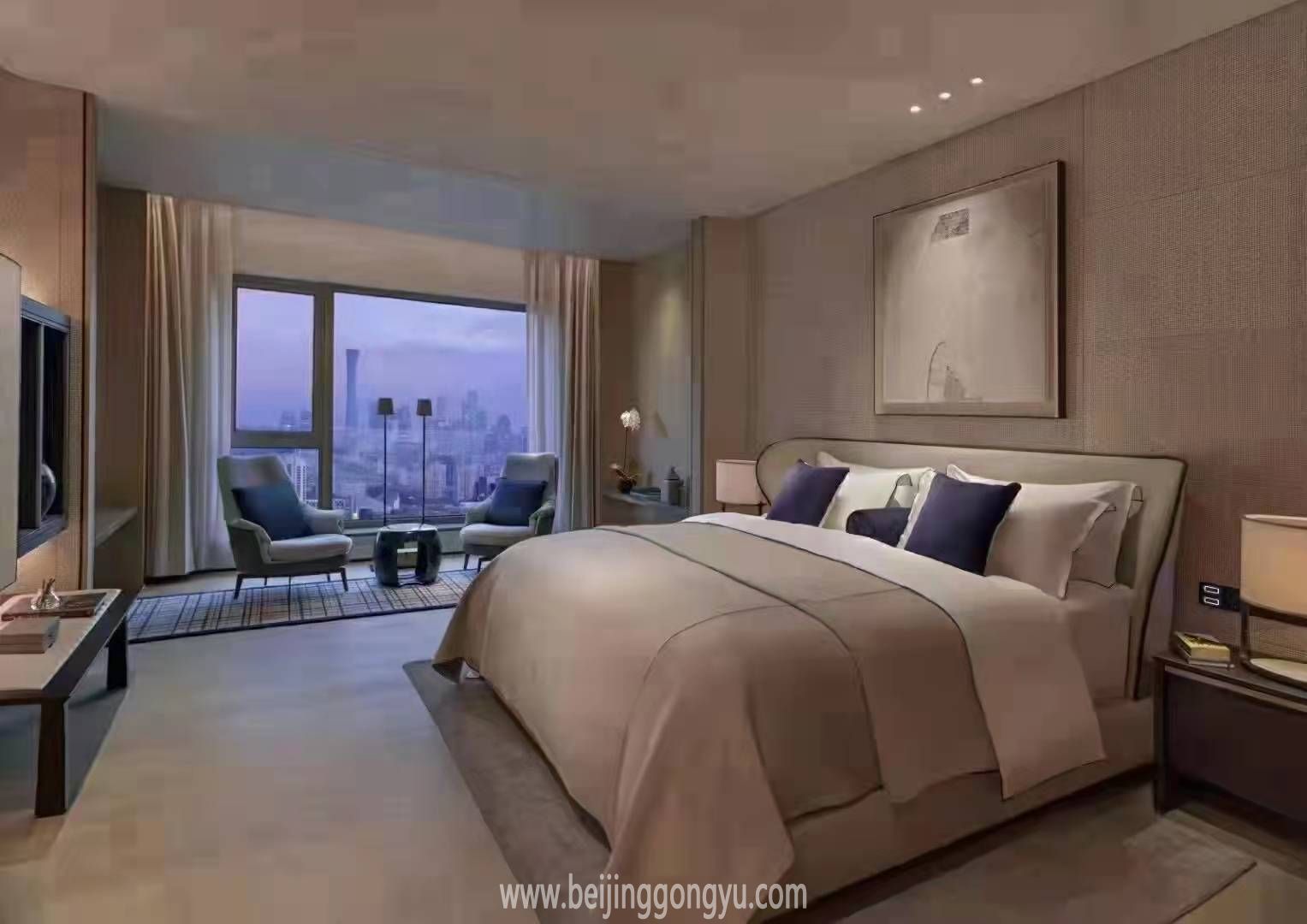 北京酒店式公寓中的天花闆來瞭